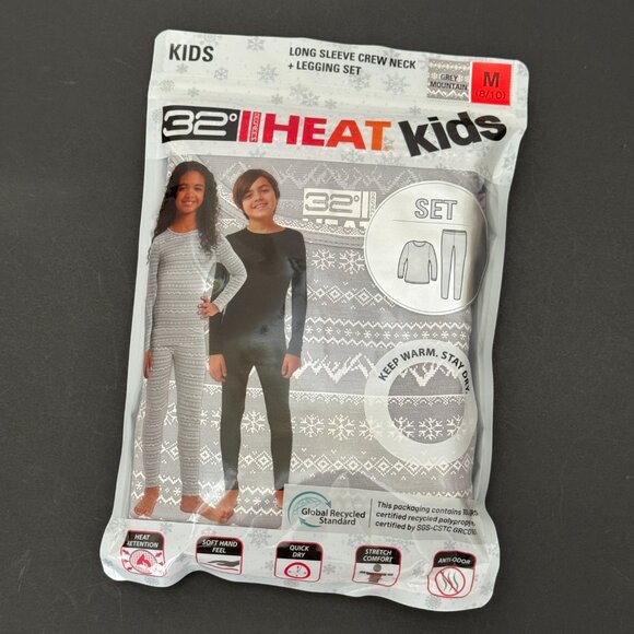 32 Degrees Kids' Gray Heat Set - M (8/10) NWT - Picture 2 of 13